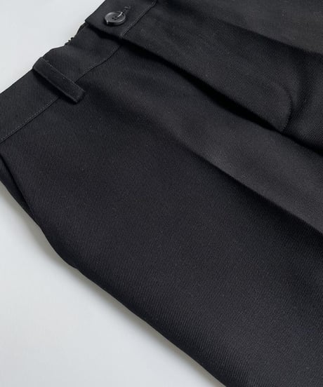 ［long length］wool blend straight slacks