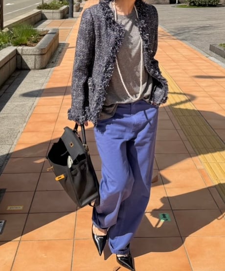 color tweed jacket