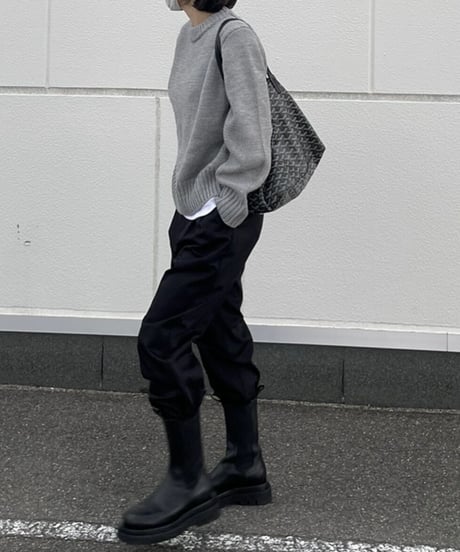 ok.soon×dickies 2tuck tapered chino pants (black)