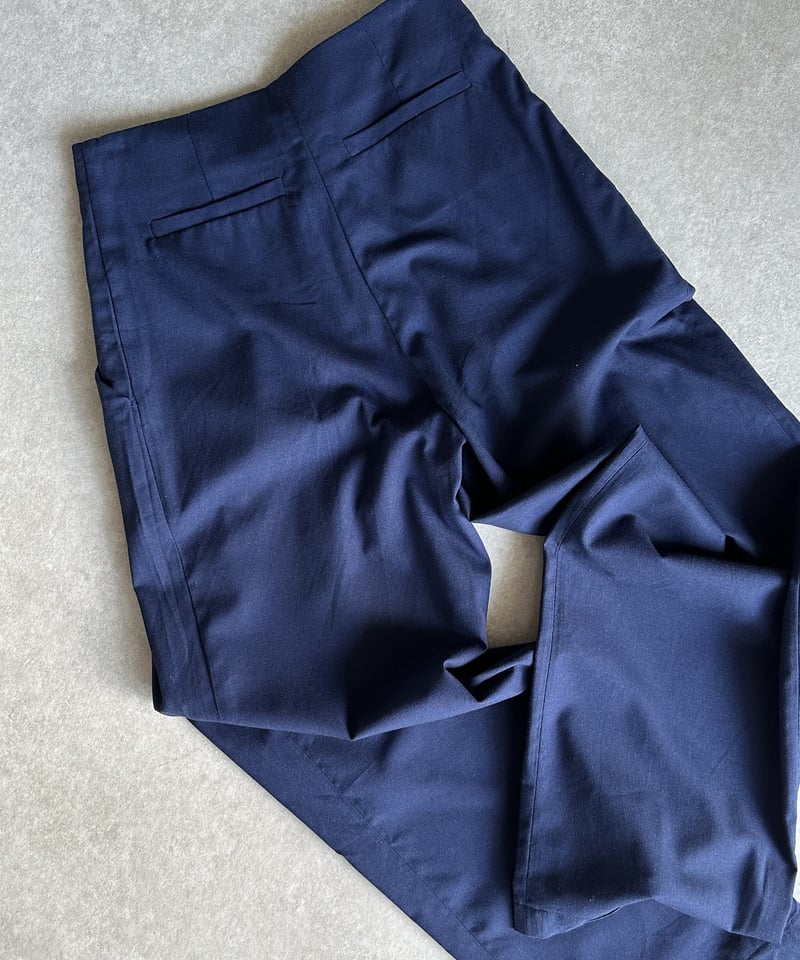 wide slacks navy | ok.soon