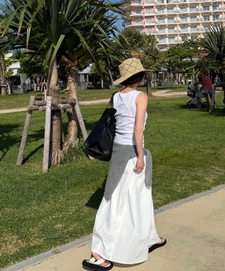 crisp cotton skirt