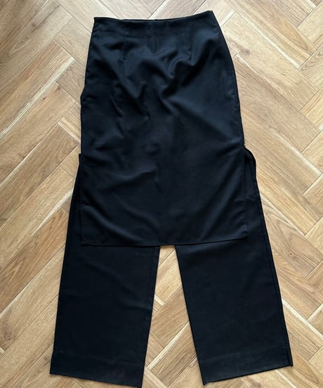 trousers with skirt