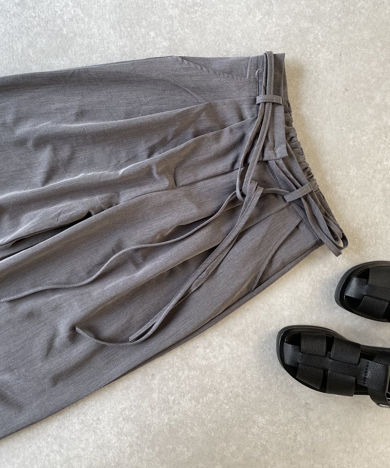 2タックストリングスラックスgray | ok.soon