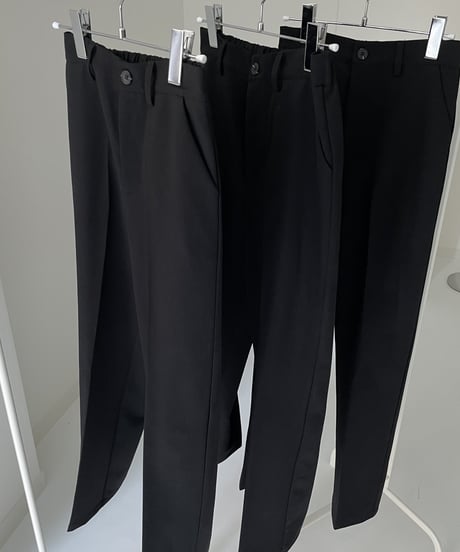 wool blend straight slacks