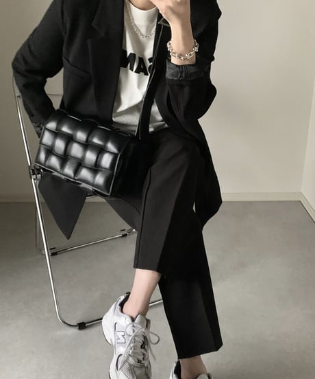 black set up suit