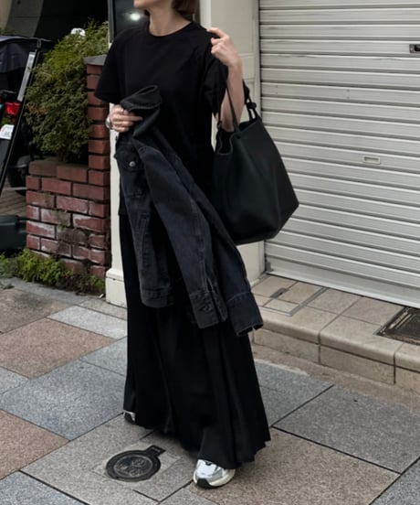 black maxi dress