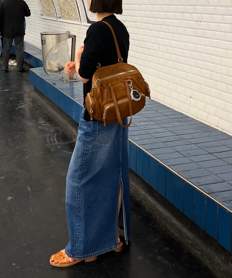 ok.soon×piccadilly OGC DENIM MAXI SKIRT | ok.soon ok.soon×piccadilly OGC DENIM MAXI SKIRT | ok.soon
