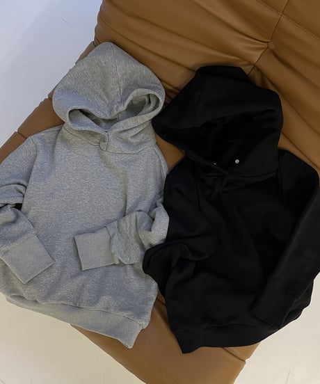 compact hoodie (black/gray)