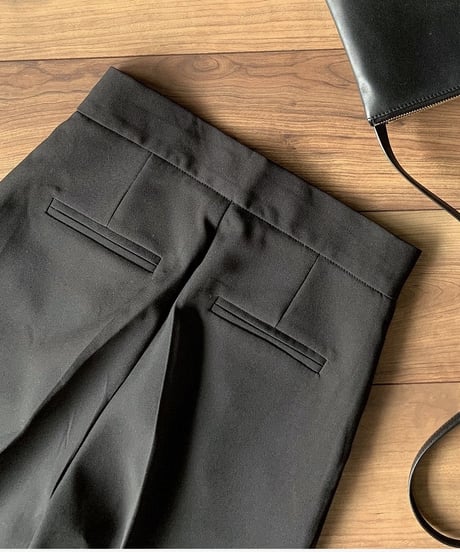 side slit slacks (black)