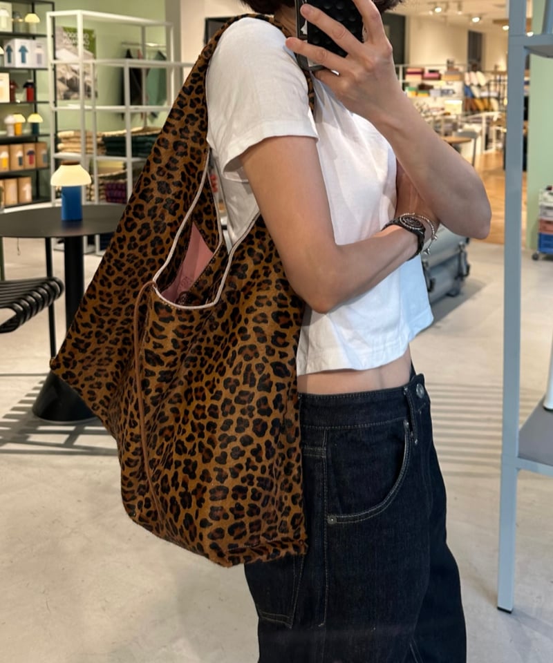 pre-order］leopard leather bag | ok.soon