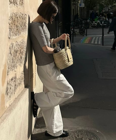 drawstring cotton pants white