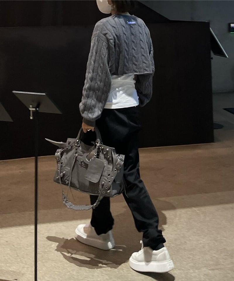 ok.soon×dickies 2tuck tapered chino pants (blac