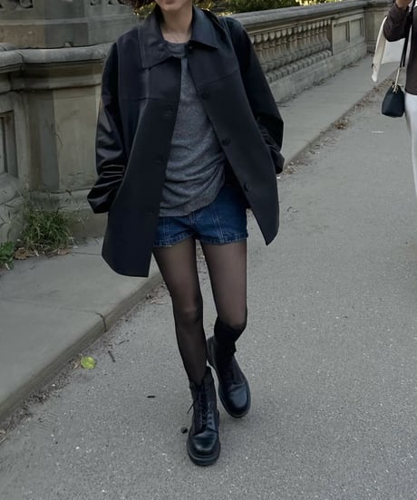 basic leather jacket