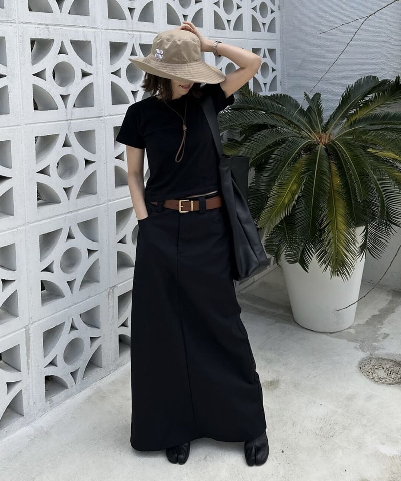 maxi skirt black | ok.soon