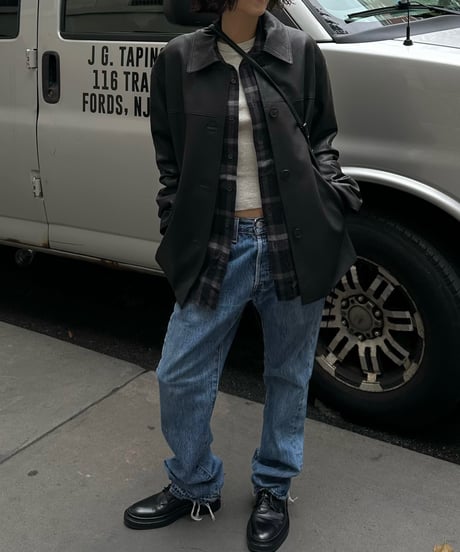 basic leather jacket
