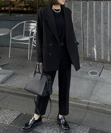 black set up suit