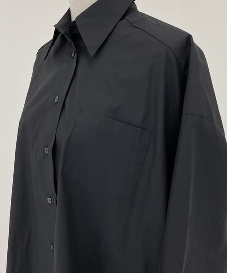 over long shirt (black)