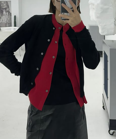 layered cardigan