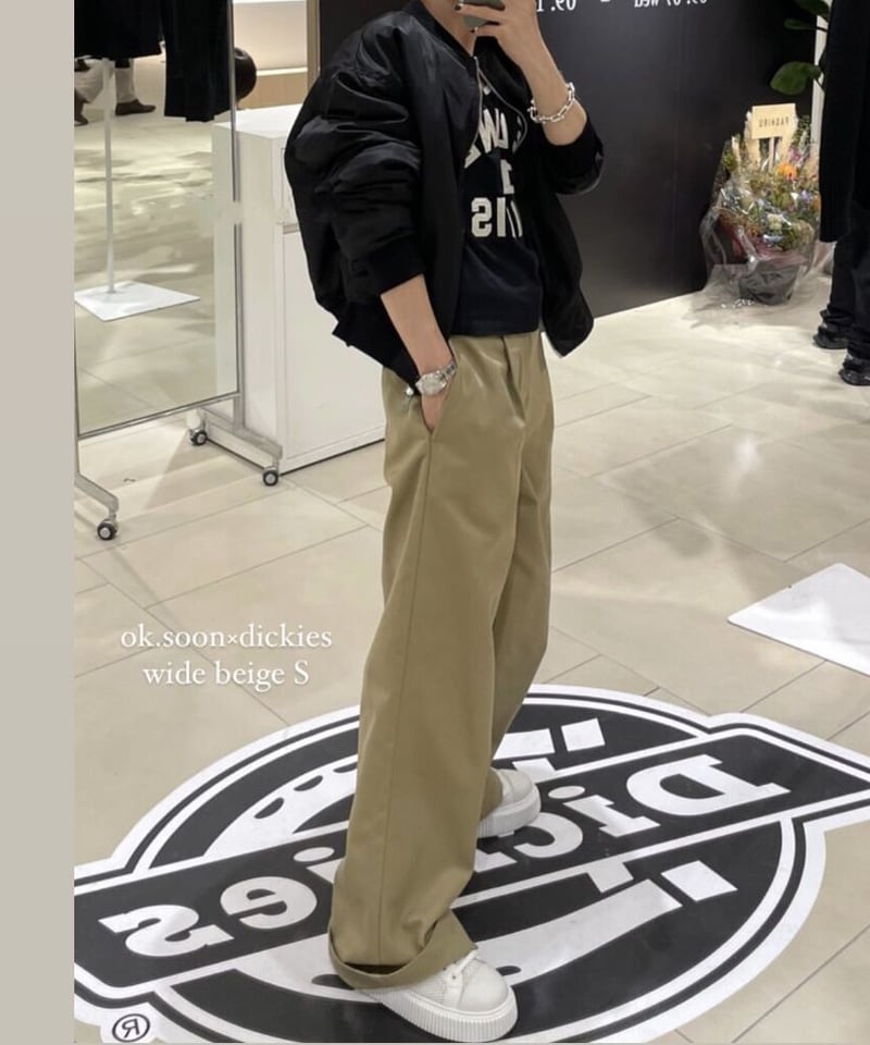 ok.soon×dickies wide chino pants | ok.soon ok.soon×dickies wide chino pants | ok.soon
