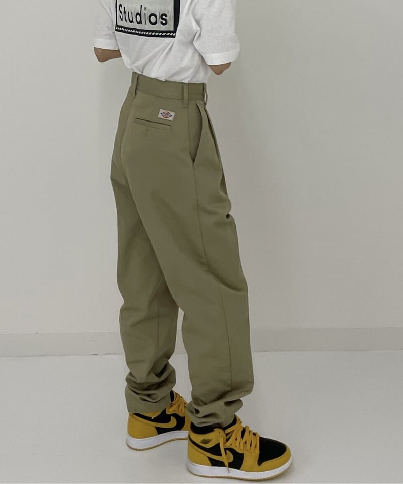 ok.soon×dickies 2tuck tapered chino pants | ok...