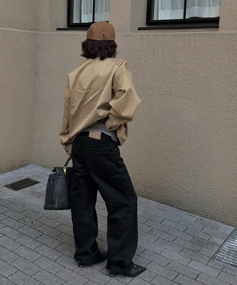 black cotton pants | ok.soon