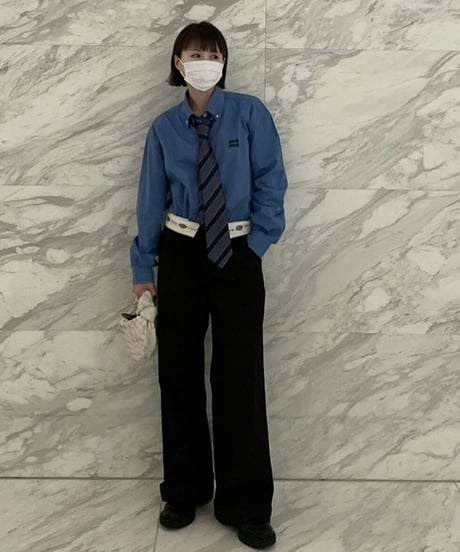 ok.soon×dickies wide chino pants (black)