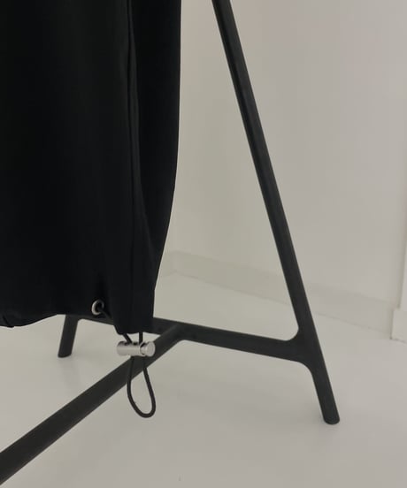 cotton hood coat (black)