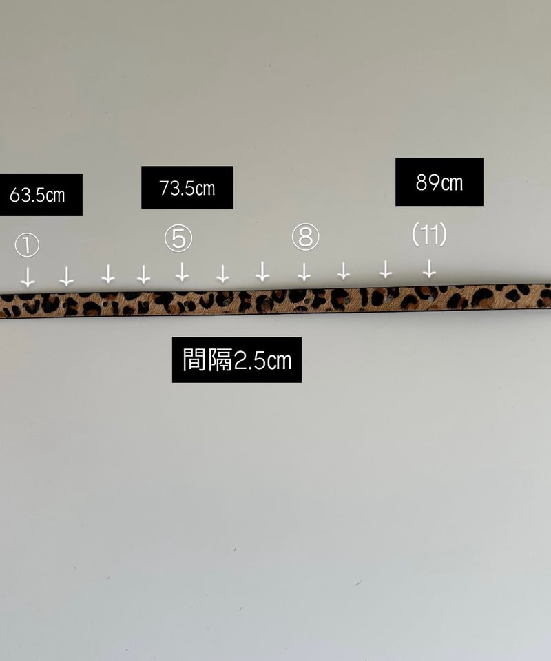 pre-order］leopard leather belt | ok.soon
