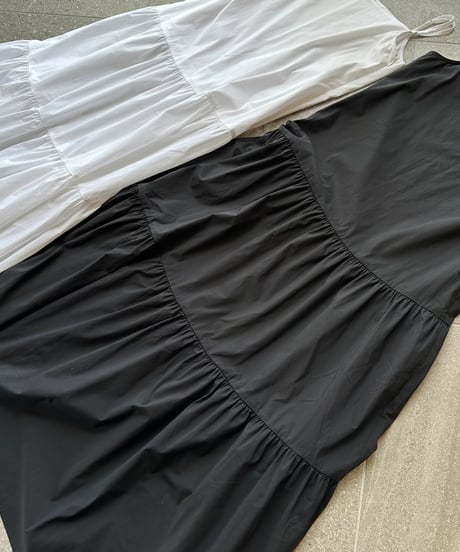 long tiered dress