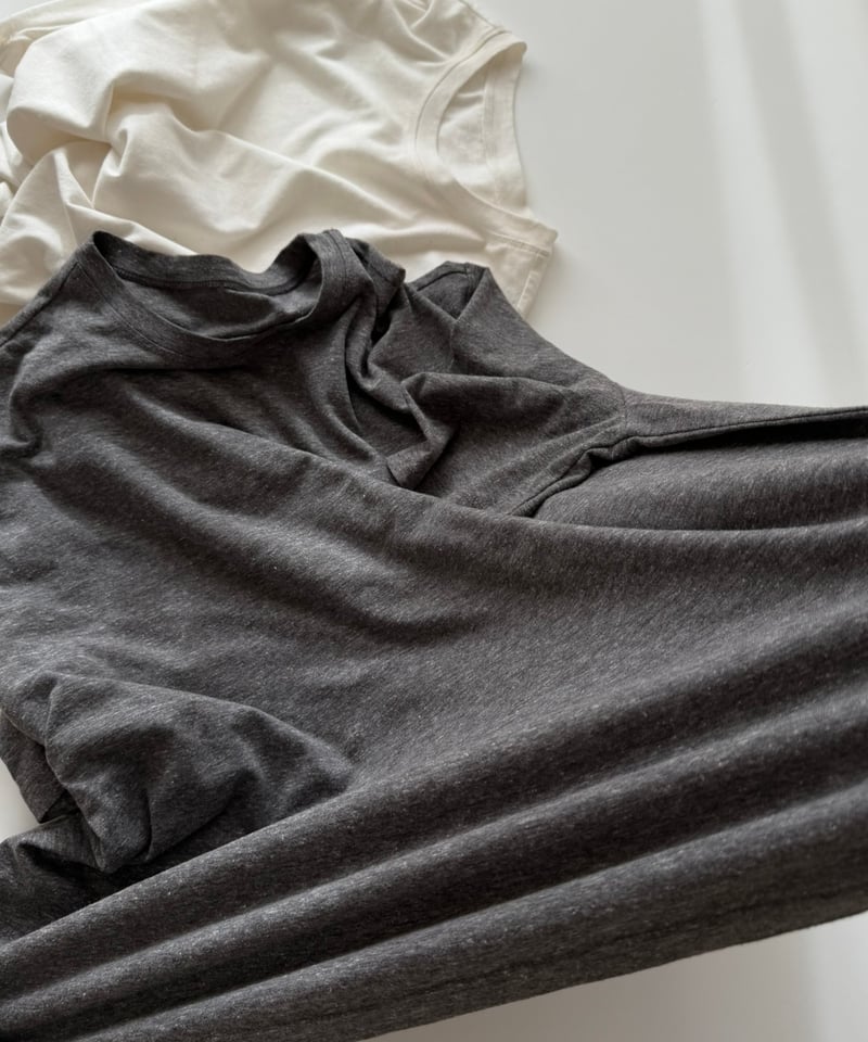 loose fit tshirt(gray/white) | ok.soon