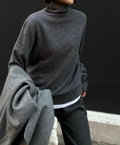 ［easy series］high neck sweater