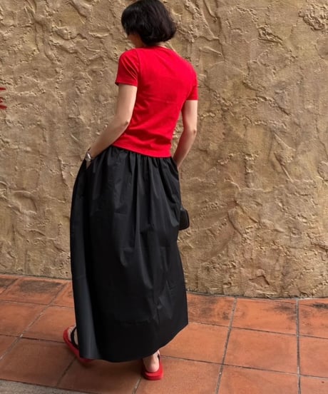 crisp cotton skirt