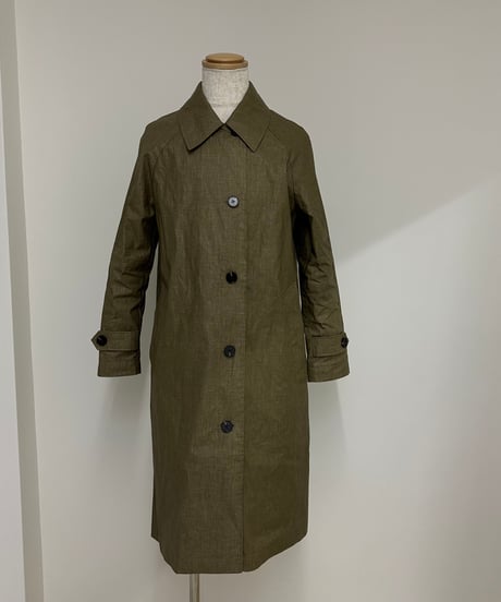 linen balmachan coat