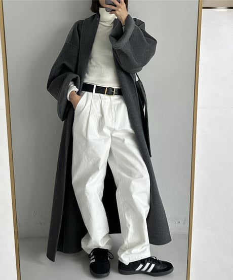wool gown coat