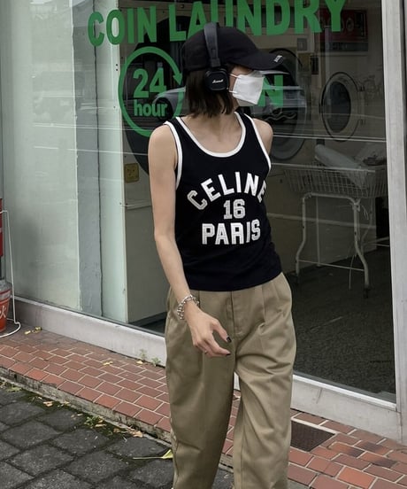 ok.soon×dickies  2tuck tapered chino pants