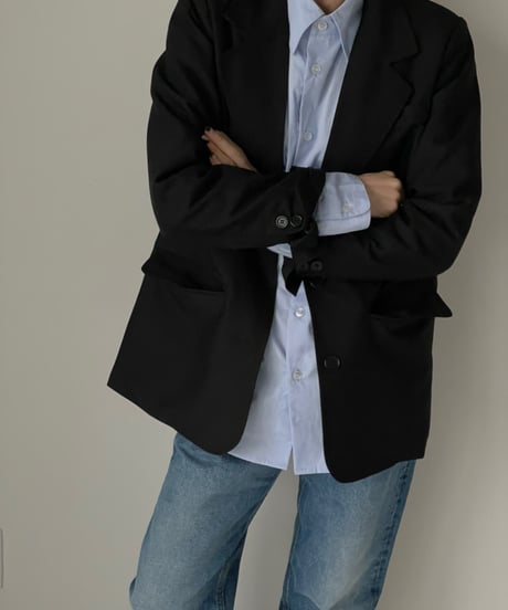 tailored jacket (black)