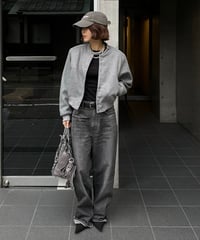 original wide denim black