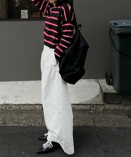 wide white pants