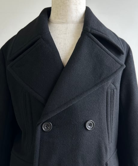 pea coat black