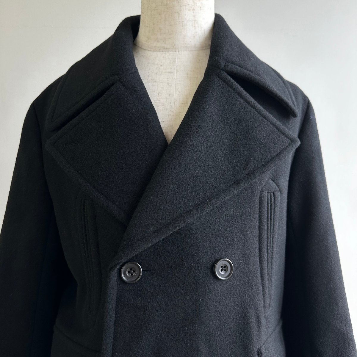 pea coat black | ok.soon