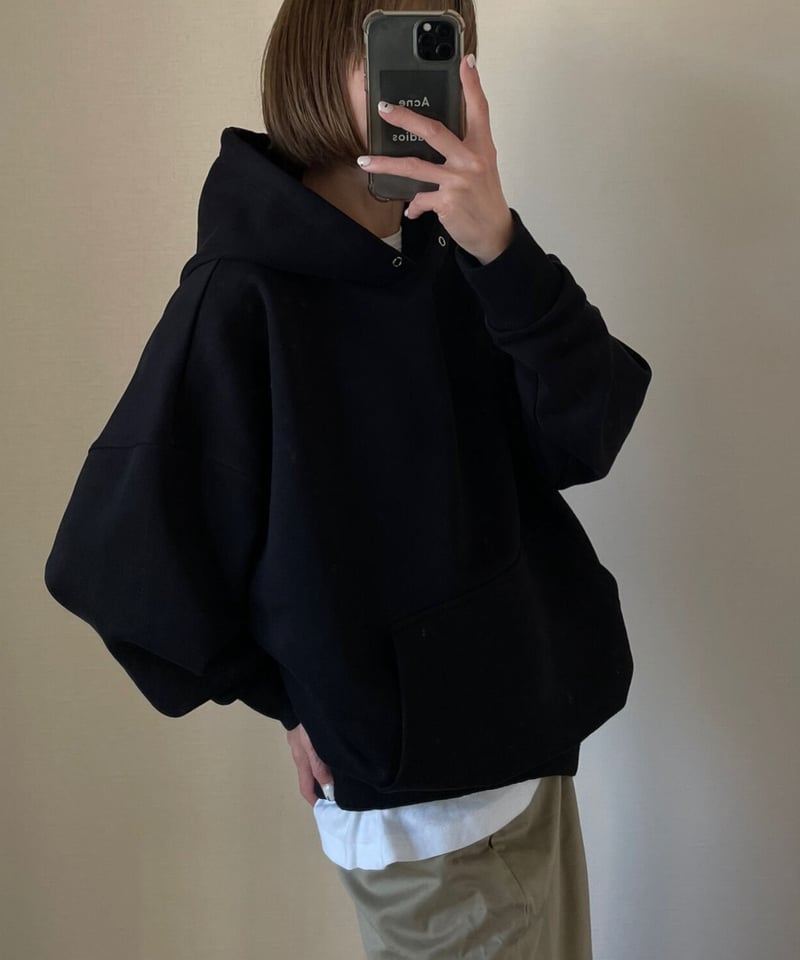 即完>ON AIR 寄れ Kyne 0046 Hoodie (Black) Sサイズ 