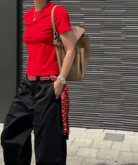 crew neck tshirt red