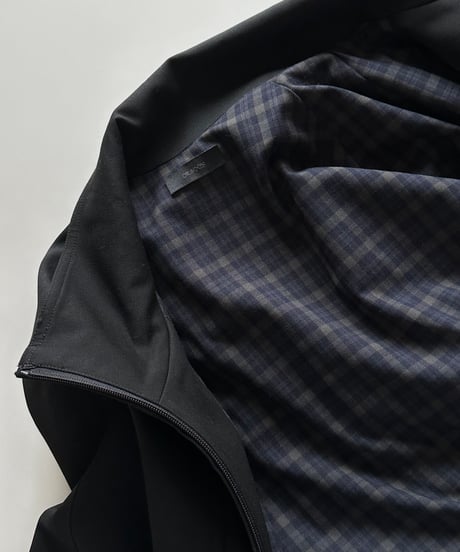 stand collar zip up blouson