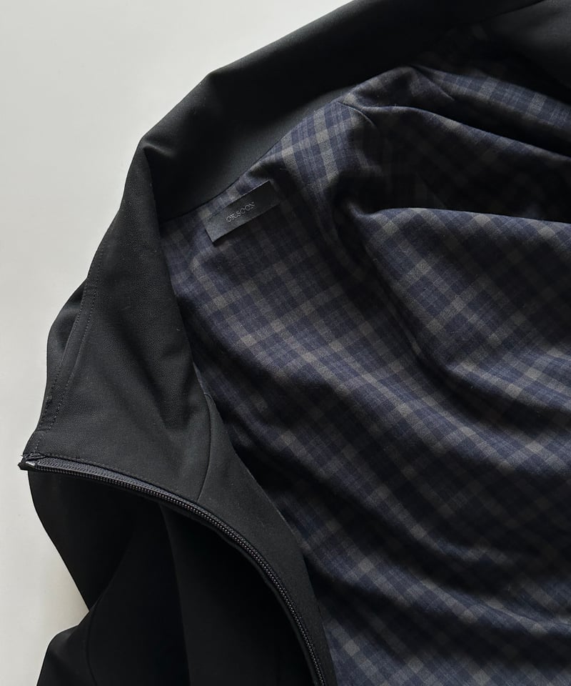 stand collar zip up blouson | ok.soon