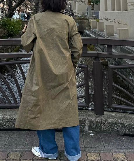 linen balmachan coat
