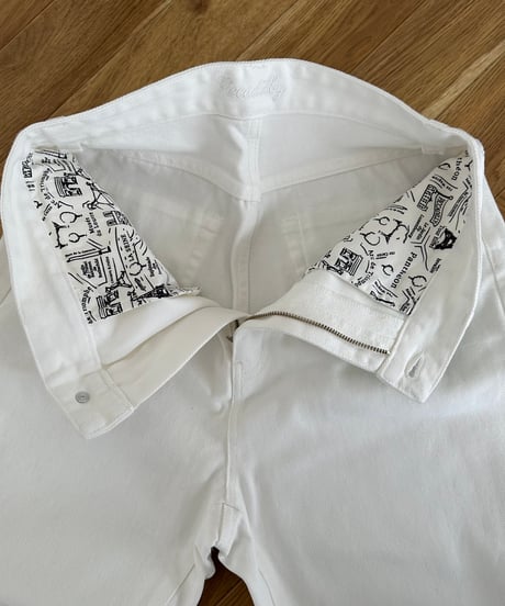 ok.soon×piccadilly cotton white painter pants