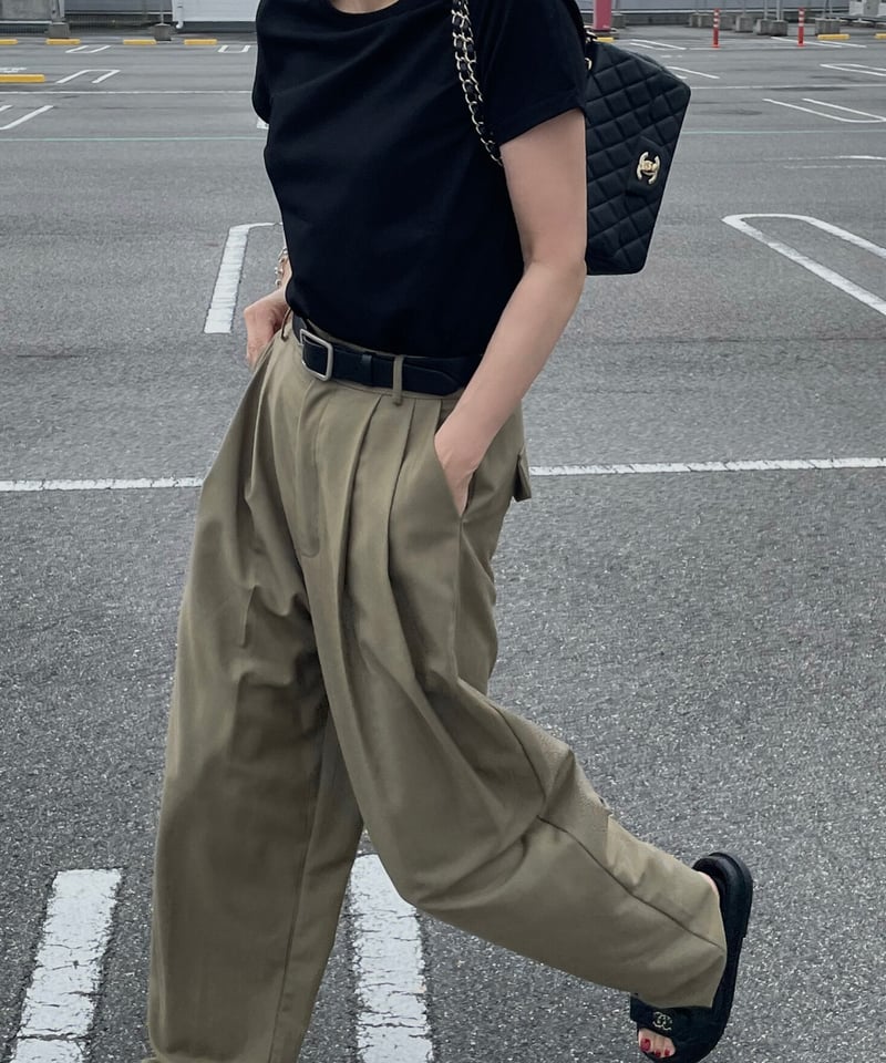 leather like belt (black) | ok.soon