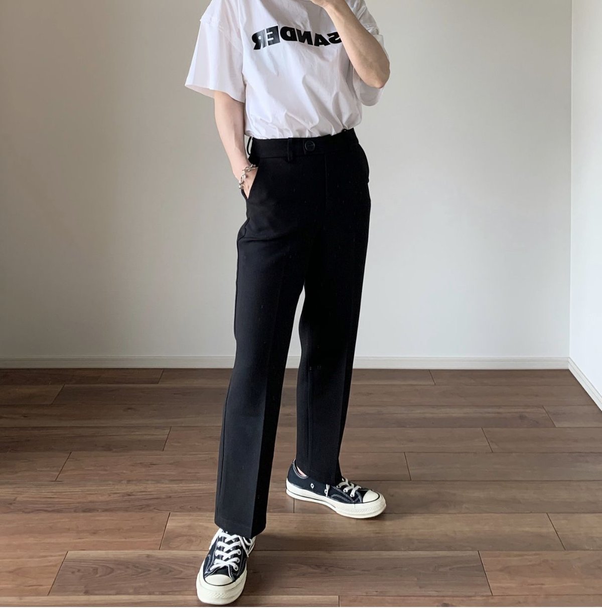 black set up suit | ok.soon 