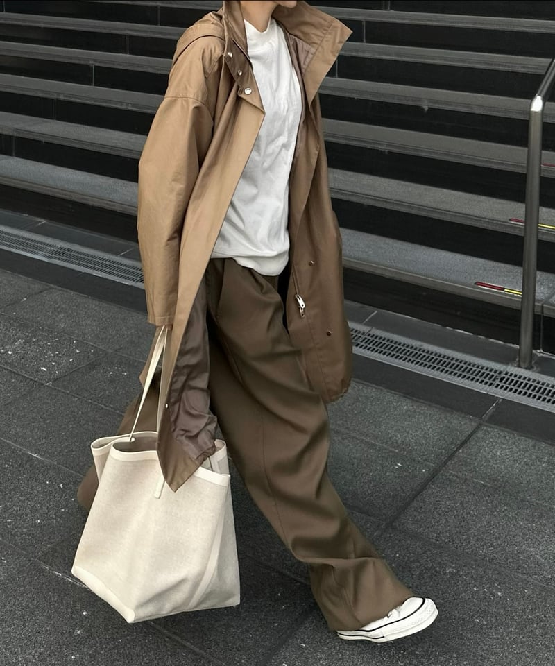 1tuck casual slacks khaki | ok.soon 1tuck casual slacks khaki | ok.soon