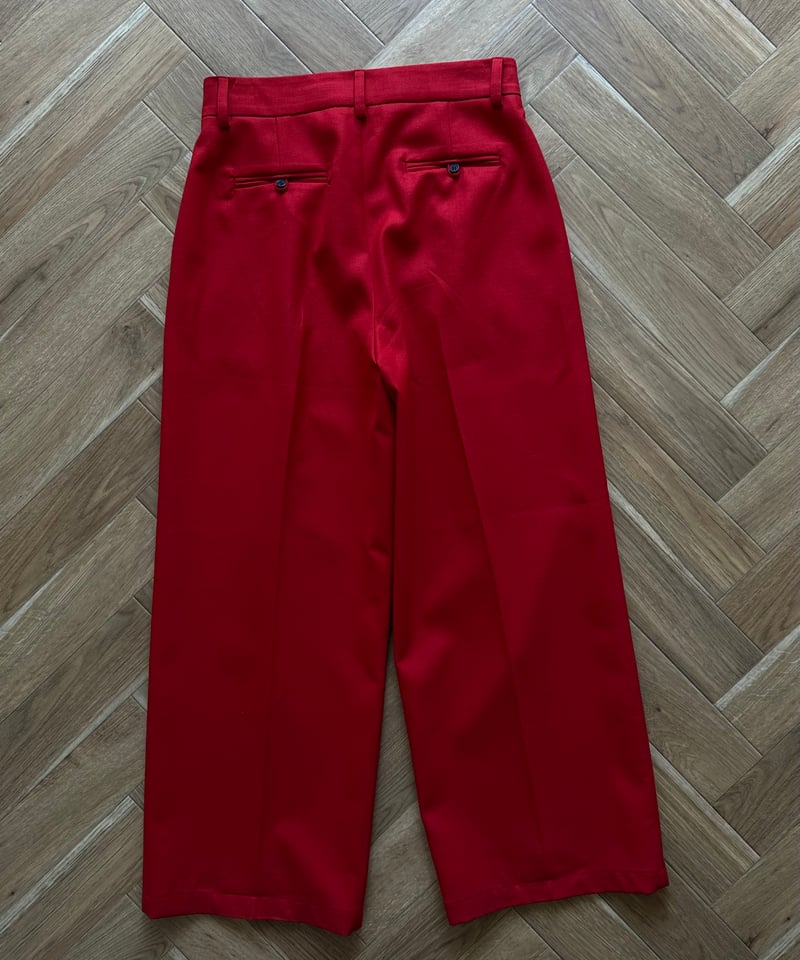1tuck casual slacks red | ok.soon